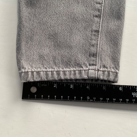 ZARA Womens Paperbag Mom Jeans Sz 6 Gray High Waist On Trend Y2K Grunge Comfort - Picture 8 of 10